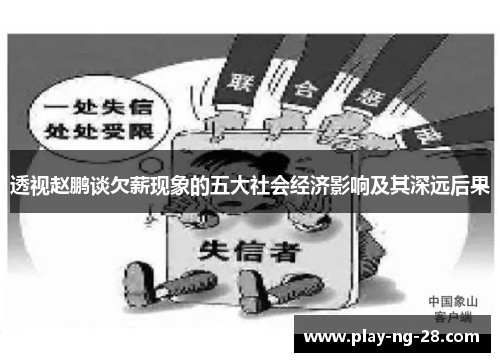 透视赵鹏谈欠薪现象的五大社会经济影响及其深远后果